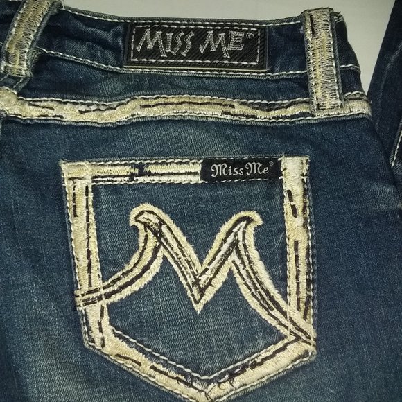 Miss Me Women's  M series   X1022BL/boot Blue Jeans - Picture 6 of 10